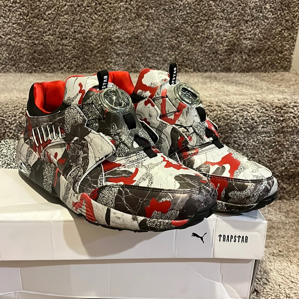 Puma Disc Blaze Camo x Trapstar shoes sneakers new 361647 01 Mens Size 11.5 - Picture 2 of 15